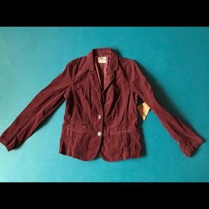 Ruff Hewn maroon medium corduroy jacket